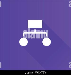 Hierarchie Symbol in der Metro Benutzeroberfläche farbe Stil. Office Management Struktur Stock Vektor