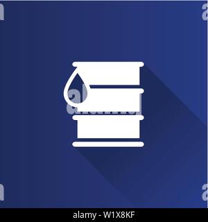 Barrel Erdöl Symbol in der Metro Benutzeroberfläche farbe Stil. Handel Logistik Stock Vektor