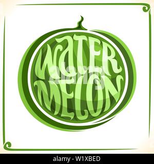 Vektor logo für Wassermelone Stock Vektor