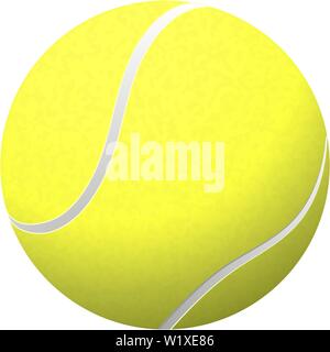 Vektor realistische Tennis ball Closeup auf weißem Hintergrund. Design vorlage in der EPS 10. Stock Vektor