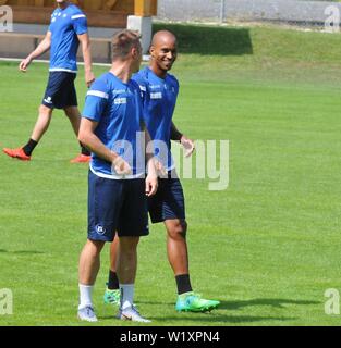 KSC-Training in Waidring. Zweitliga-Aufsteiger Karlsruher SC in der Saisonvorbereitung in Österreich am 4. Juli 2019 Zweite Division Football Club Stockfoto