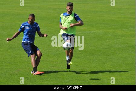 KSC-Training in Waidring. Zweitliga-Aufsteiger Karlsruher SC in der Saisonvorbereitung in Österreich am 4. Juli 2019 Zweite Division Football Club Stockfoto