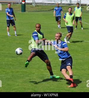 KSC-Training in Waidring. Zweitliga-Aufsteiger Karlsruher SC in der Saisonvorbereitung in Österreich am 4. Juli 2019 Zweite Division Football Club Stockfoto