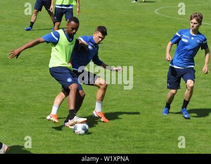 KSC-Training in Waidring. Zweitliga-Aufsteiger Karlsruher SC in der Saisonvorbereitung in Österreich am 4. Juli 2019 Zweite Division Football Club Stockfoto