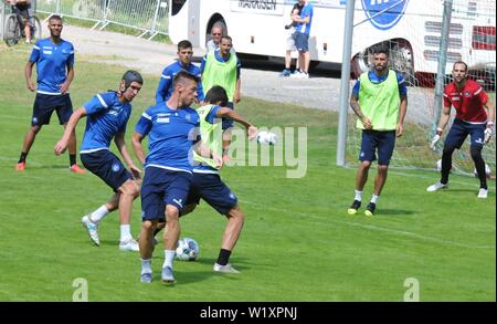 KSC-Training in Waidring. Zweitliga-Aufsteiger Karlsruher SC in der Saisonvorbereitung in Österreich am 4. Juli 2019 Zweite Division Football Club Stockfoto