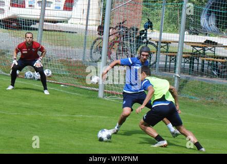 KSC-Training in Waidring. Zweitliga-Aufsteiger Karlsruher SC in der Saisonvorbereitung in Österreich am 4. Juli 2019 Zweite Division Football Club Stockfoto