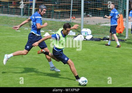 KSC-Training in Waidring. Zweitliga-Aufsteiger Karlsruher SC in der Saisonvorbereitung in Österreich am 4. Juli 2019 Zweite Division Football Club Stockfoto