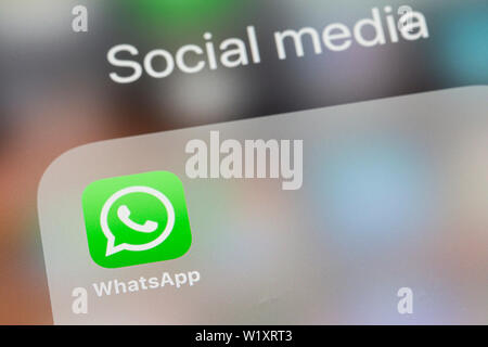 WhatsApp App Symbol Stockfoto