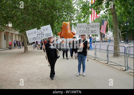 Allgemeine Ansichten rund um London der Staatsbesuch von Donald Trump mit: Atmosphäre, Wo: London, Großbritannien Wann: 03 Jun 2019 Credit: WENN Stockfoto