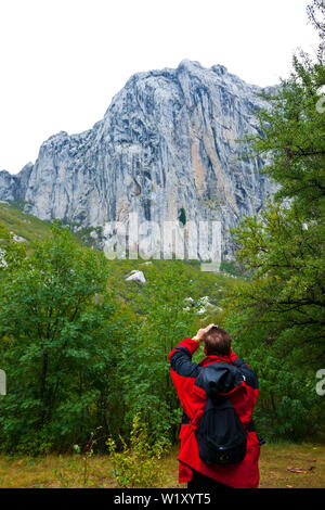 Anica Kuk Peak, Nationalpark Paklenica, Velebit, Dalmatien, Kroatien, Europa Stockfoto