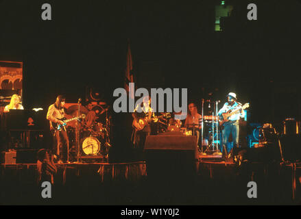 ALLMAN BROTHERS US-rock Gruppe am 20. August 1973 in Los Angeles, Kalifornien. Foto: Jeffrey Mayer Stockfoto