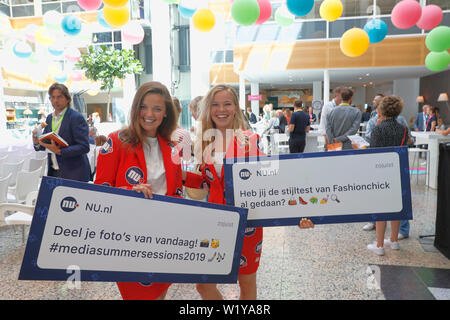 HOOFDDORP, 04-07-2019, Leiter Büro Sanoma, Medien Sommer Session. Stockfoto