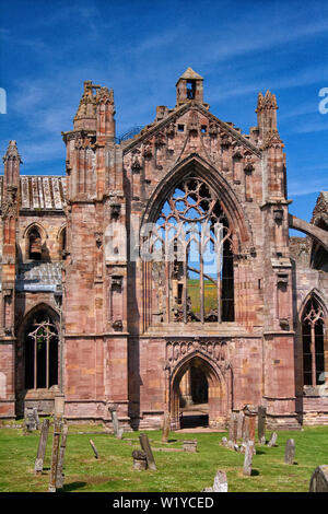 St Mary's Abbey - Melrose Abbey Stockfoto