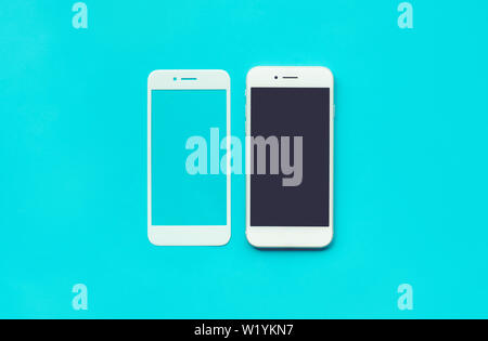 Smart Phone mit gehärtetem Glas Schild, Film-cover.protector Konzepte Ideen Stockfoto