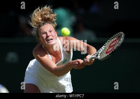 Wimbledon, London, UK. 4. Juli 2019. Wimbledon Tennis Championships, London, UK. Katerina Siniakova, Tschechien, 2019 Credit: Allstar Bildarchiv/Alamy leben Nachrichten Stockfoto