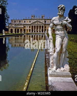 Gärten der Villa Pisani. Stockfoto