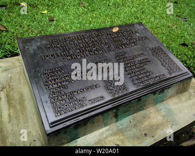 Die Gräber der japanischen Soldaten in Commonwealth War Cemetery 2. Weltkrieg, Chittagong, Bangladesch Stockfoto