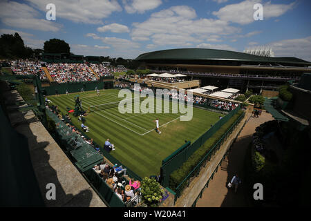 London, Großbritannien. 3. Juli 2019. Eine allgemeine Ansicht des Gerichts 18. Credit: Andrew Patron/ZUMA Draht/Alamy leben Nachrichten Stockfoto