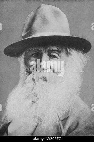 WALT WHITMAN (1819-1892) amerikanischer Dichter und Journalist im Jahr 1887 Stockfoto
