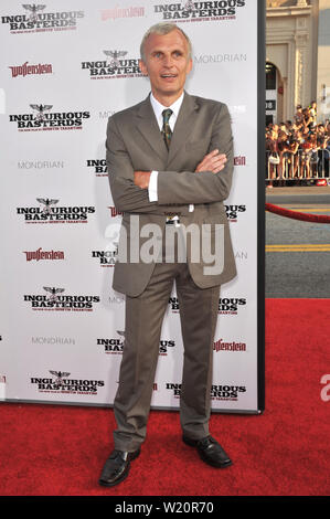 LOS ANGELES, Ca. August 10, 2009: Richard Sammel am Los Angeles Premiere seines neuen Films "Inglourious Basterds" am Grauman Chinese Theater, Hollywood. © 2009 Paul Smith/Featureflash Stockfoto