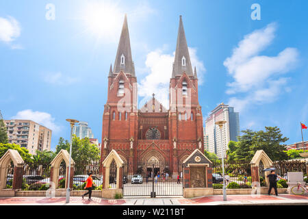 St. Ignatius Kathedrale in Xujiahui, Shanghai Stockfoto