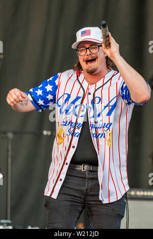 Juli 4, 2019 - Milwaukee, Wisconsin, USA - Land Sänger HARDY (MICHAEL HARDY) Während des Sommerfests Music Festival in Milwaukee, Wisconsin (Bild: © Daniel DeSlover/ZUMA Draht) Stockfoto