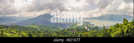 Landschaft des Batur Vulkan auf der Insel Bali, Indonesien Stockfoto