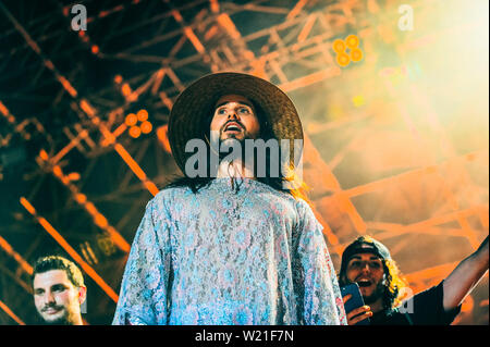 Paodva, Italien. 04. Juli, 2019. Musik Konzert: 30 Sekunden zum Mars in Padova (PD) 04 Juli 2019 Credit: Unabhängige Fotoagentur/Alamy leben Nachrichten Stockfoto