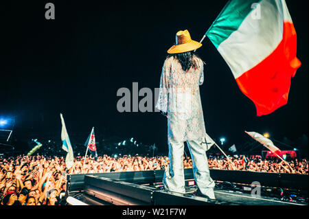 Paodva, Italien. 04. Juli, 2019. Musik Konzert: 30 Sekunden zum Mars in Padova (PD) 04 Juli 2019 Credit: Unabhängige Fotoagentur/Alamy leben Nachrichten Stockfoto