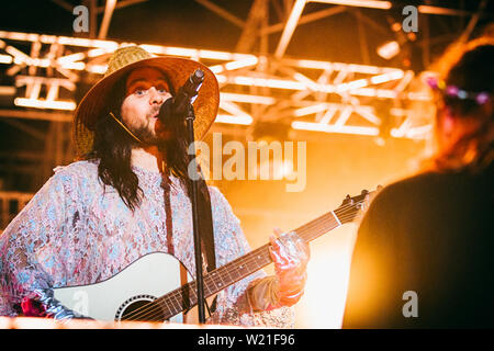 Paodva, Italien. 04. Juli, 2019. Musik Konzert: 30 Sekunden zum Mars in Padova (PD) 04 Juli 2019 Credit: Unabhängige Fotoagentur/Alamy leben Nachrichten Stockfoto