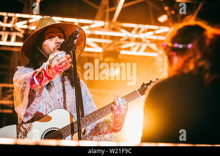 Paodva, Italien. 04. Juli, 2019. Musik Konzert: 30 Sekunden zum Mars in Padova (PD) 04 Juli 2019 Credit: Unabhängige Fotoagentur/Alamy leben Nachrichten Stockfoto