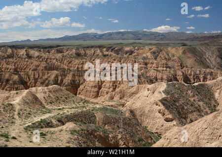 Das Plateau Landschaft. Charyn National Park. Almaty Region. Kasachstan Stockfoto