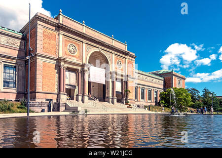 Eingang Statens Museum für Kunst (Nationale Kunst Galerien) in Øster Voldgade Kopenhagen Dänemark Europa Stockfoto