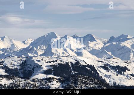 Kitzbühler Alpen, Skigebiet Kirchberg, Tirol, Österreich Stockfoto