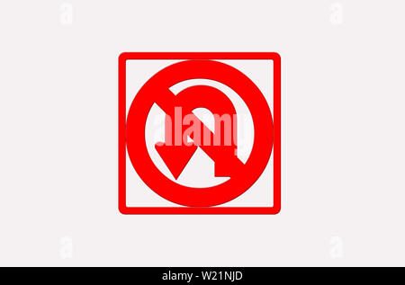 Dies ist das Bild der Verkehrszeichen Abbildung Stockfoto