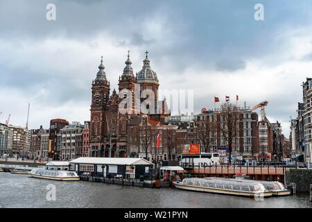 Sint Nicolaaskerk, St. Nicholas Kirche, Amsterdam, Nordholland, Niederlande Stockfoto