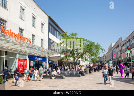 Sheffield die Moor Einkaufsstraße Sheffield South Yorkshire England UK GB Europa Stockfoto