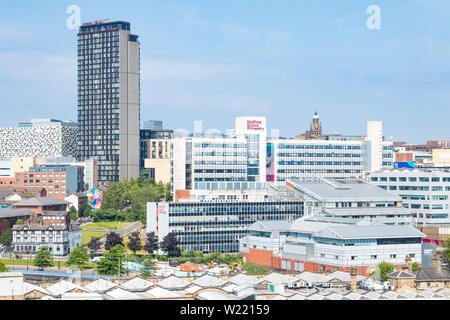 Sheffield City Centre der Sheffield Hallam University, Sheffield skyline Sheffield South Yorkshire England UK GB Europa Stockfoto