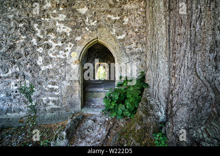 Ehemalige evangelische Pfarrkirche von Abterode, Werra-Meißner-Kreis, Hessen, Deutschland, Europa Stockfoto