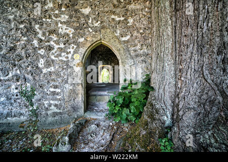 Ehemalige evangelische Pfarrkirche von Abterode, Werra-Meißner-Kreis, Hessen, Deutschland, Europa Stockfoto