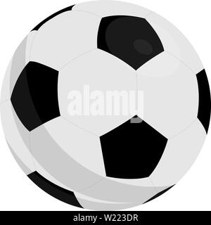 Fußball Fußball mit klassischem Design isoliert auf weißem Hintergrund. Vector Illustration, eps 10. Stock Vektor