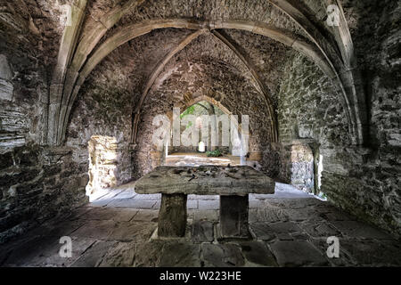 Ehemalige evangelische Pfarrkirche von Abterode, Werra-Meißner-Kreis, Hessen, Deutschland, Europa Stockfoto