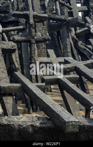 Das Denkmal für die Gefallenen und ermordet im Osten in Warschau, Polen 2018. Stockfoto