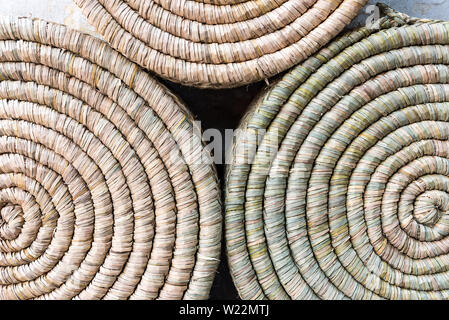 Wicker Textur closeup Hintergrund Stockfoto