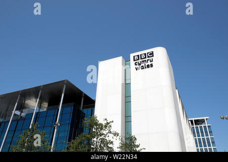 BBC Cymru Wales neue Gebäude Architektur in Central City Centre Cardiff Wales UK KATHY DEWITT Stockfoto