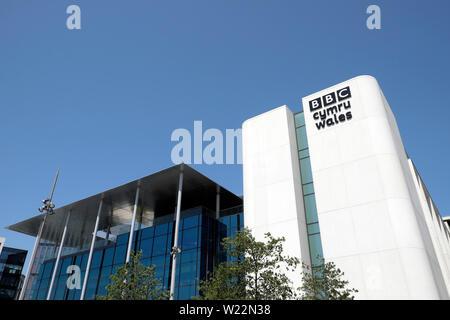 BBC Cymru Wales neue Gebäude Architektur in Central City Centre Cardiff Wales UK KATHY DEWITT Stockfoto