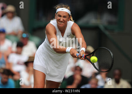 Wimbledon, London, UK. 5. Juli 2019. Wimbledon Tennis Championships. Victoria Azarenka, Belarus, 2019 Credit: Allstar Bildarchiv/Alamy Live News Credit: Allstar Bildarchiv/Alamy Live News Credit: Allstar Bildarchiv/Alamy leben Nachrichten Stockfoto