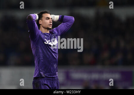 Kelle Roos von Derby County ist frustriert, nachdem seine Mannschaft eine gute Chance am Ziel - Ipswich Town v Derby County, Sky Bet Meisterschaft, Portman Road, Ipswich - 13. Februar 2019 Editorial nur verwenden - DataCo Einschränkungen verpassen Stockfoto