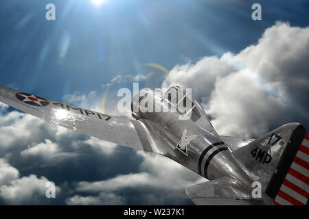 Curtiss P-36 ein Falke Stockfoto