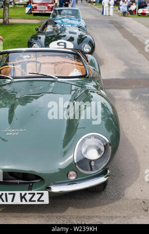 1957 Jaguar XKSS 2016 Werk bauen Auto in Bicester Heritage Center super Jagtfall. Bicester, Oxfordshire, England. Stockfoto